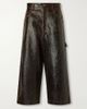SANDERLAK Leather wide-leg pants - 1