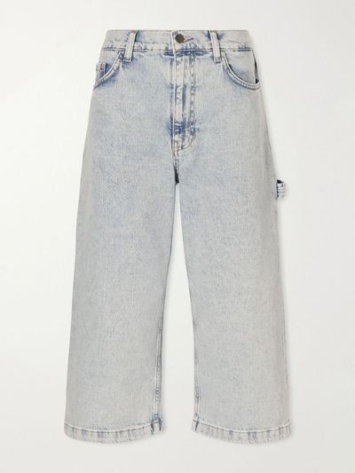 SANDERLAK Low-rise wide-leg cropped jeans