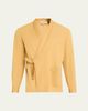 Sanderlak Men's Viscose Side-Tie Shawl-Collar Shirt - 1