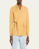 Sanderlak Men's Viscose Side-Tie Shawl-Collar Shirt - 4