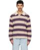 Sanderlak Sanderlak Beige Striped Jersey Polo - 1
