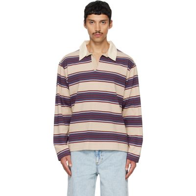Sanderlak Sanderlak Beige Striped Jersey Polo