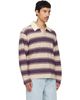 Sanderlak Sanderlak Beige Striped Jersey Polo - 2