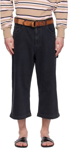Sanderlak Sanderlak Black Wide Skater Jeans