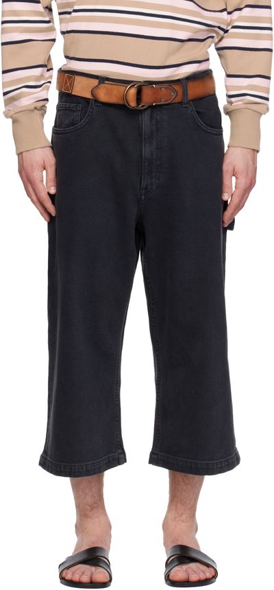 Sanderlak Sanderlak Black Wide Skater Jeans