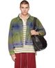 Sanderlak Sanderlak Blue & Green Jean Denim Jacket - 1