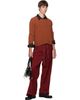 Sanderlak Sanderlak Brown Cropped Crew Sweater - 4