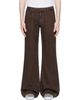 Sanderlak Sanderlak Brown Utility Flare Jean - 1