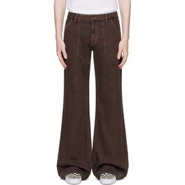 Sanderlak Sanderlak Brown Utility Flare Jean