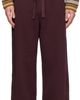 Sanderlak Sanderlak Burgundy Drawstring Sweatpants - 1