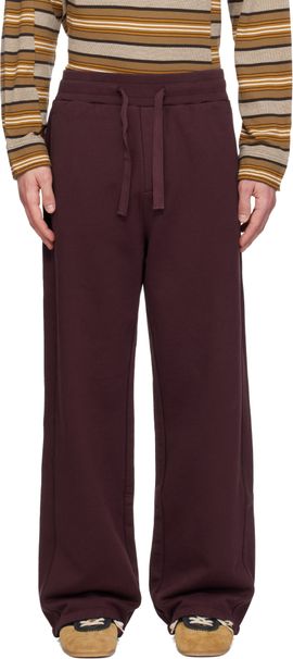 Sanderlak Sanderlak Burgundy Drawstring Sweatpants