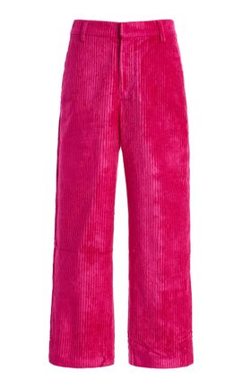Sanderlak Sanderlak Cord Tailored Cropped Pants
