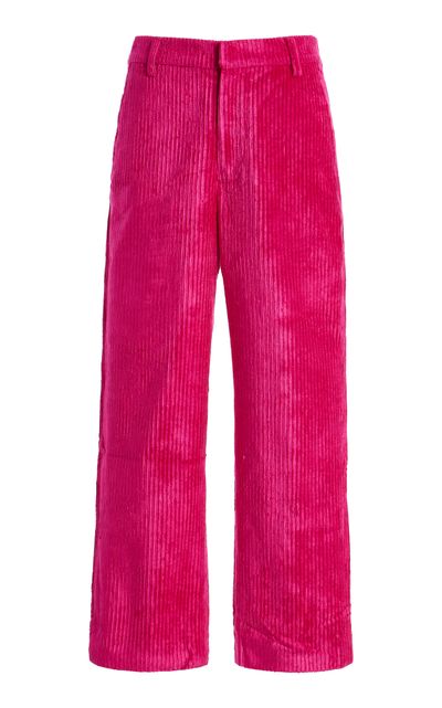 Sanderlak Sanderlak Cord Tailored Cropped Pants