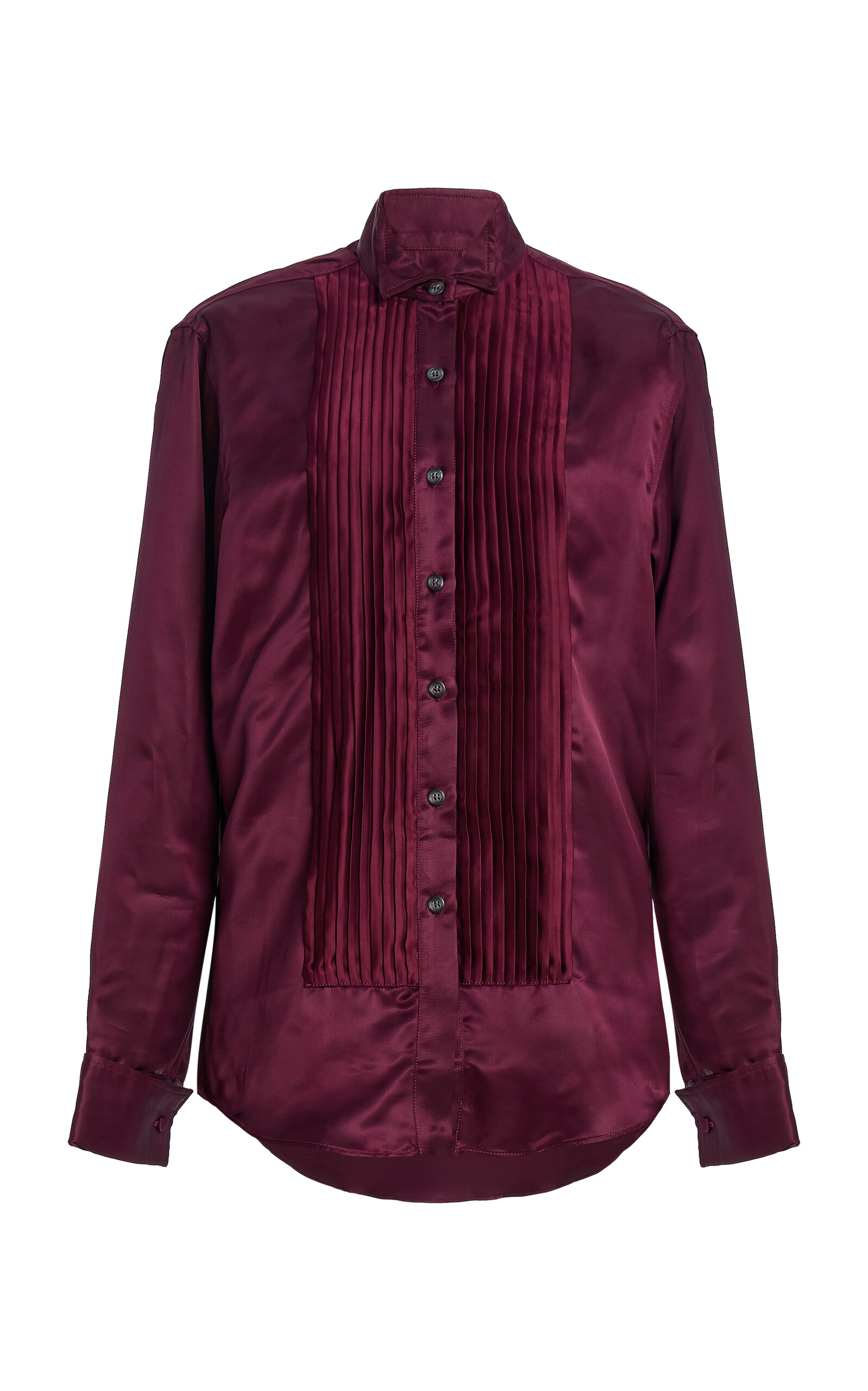 Sanderlak Sanderlak Fluid Satin Tux Shirt
