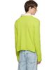 Sanderlak Sanderlak Green Cropped Crew Sweater - 3