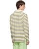 Sanderlak Sanderlak Off-White & Green Striped Jersey Polo - 3