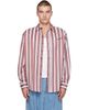 Sanderlak Sanderlak Red & White Striped Oversized Shirt - 1