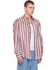 Sanderlak Sanderlak Red & White Striped Oversized Shirt - 2