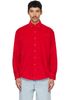 Sanderlak Sanderlak Red Oversized Baby Cord Shirt - 1