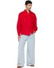 Sanderlak Sanderlak Red Oversized Baby Cord Shirt - 4