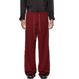 Sanderlak Sanderlak Red Tailored Drawstring Trousers