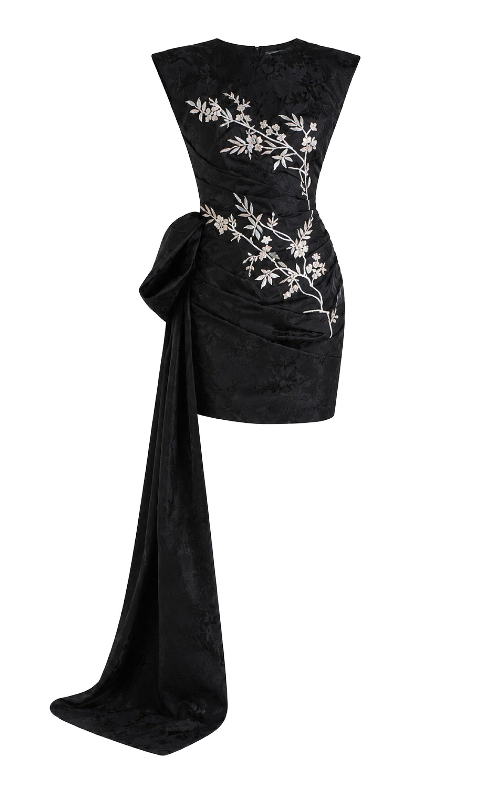 Sandra Mansour Sandra Mansour Blackout Silk Brocade Mini Dress