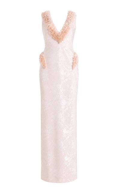 Sandra Mansour Sandra Mansour Heatwave Silk Brocade Maxi Dress