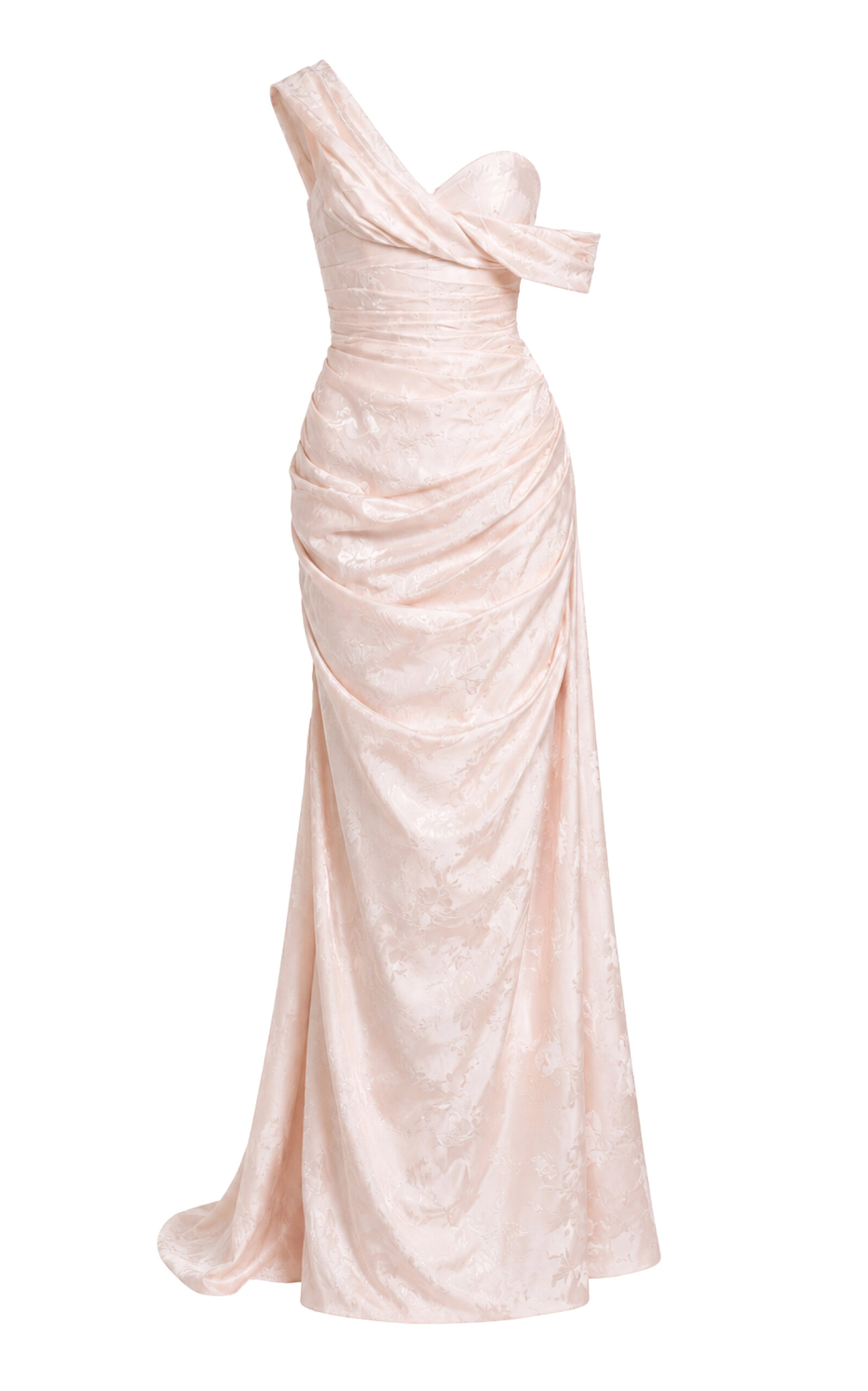 Sandra Mansour Sandra Mansour Slow Burn Silk Brocade Maxi Dress