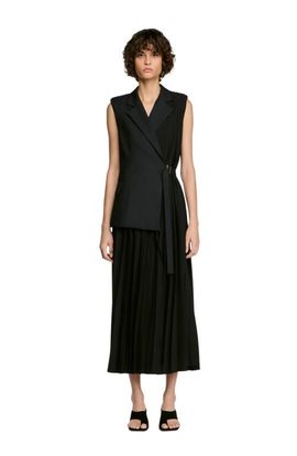 SANDRO SANDRO 2-in-1 Wraparound Maxi Dress