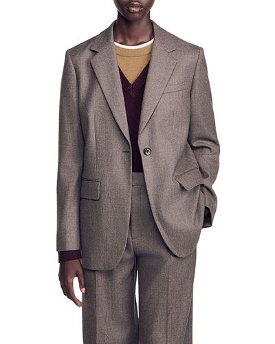 Sandro Sandro Alix Wool Blazer