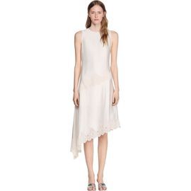 SANDRO SANDRO Asymmetric satin-effect dress