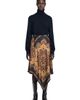 SANDRO SANDRO Asymmetrical scarf print skirt - 1