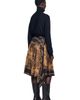 SANDRO SANDRO Asymmetrical scarf print skirt - 2