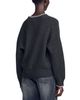 Sandro Sandro Augusta Wool Blend Whipstitch V Neck Sweater - 3