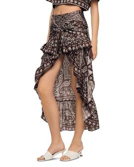 Sandro Sandro Bandana Print Short Skirt