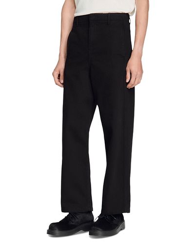 Sandro Sandro Barrel Fit 28.7 Jeans in Chocolate