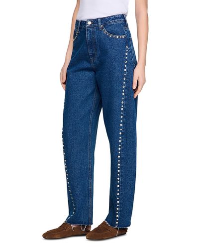 Sandro Sandro Barrel Jeans in Blue Jean