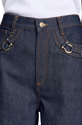 SANDRO SANDRO Barrel jeans with metal details