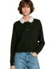 SANDRO SANDRO Beaded Polo-neck Sweater - 3
