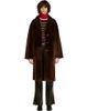 SANDRO SANDRO Belted Shearling Coat - 1