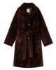 SANDRO SANDRO Belted Shearling Coat - 5