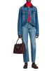 Sandro Sandro Benjamin Leather Collar Denim Jacket - 2