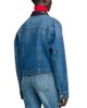 Sandro Sandro Benjamin Leather Collar Denim Jacket - 3