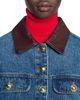Sandro Sandro Benjamin Leather Collar Denim Jacket - 4