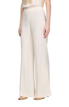 SANDRO SANDRO Buttoned-slit straight-leg trousers
