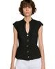 SANDRO SANDRO Buttoned Peplum Top - 3