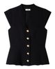 SANDRO SANDRO Buttoned Peplum Top - 5