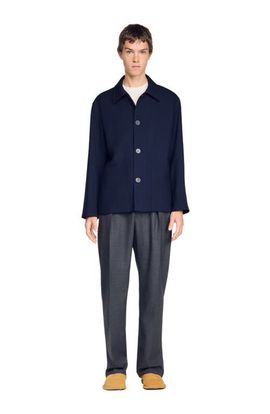 SANDRO SANDRO Buttoned wool worker jacket