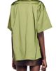 SANDRO SANDRO Cacao Oversize Short Sleeve Satin Shirt - 2