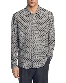 Sandro Sandro Catena Chain Print Shirt